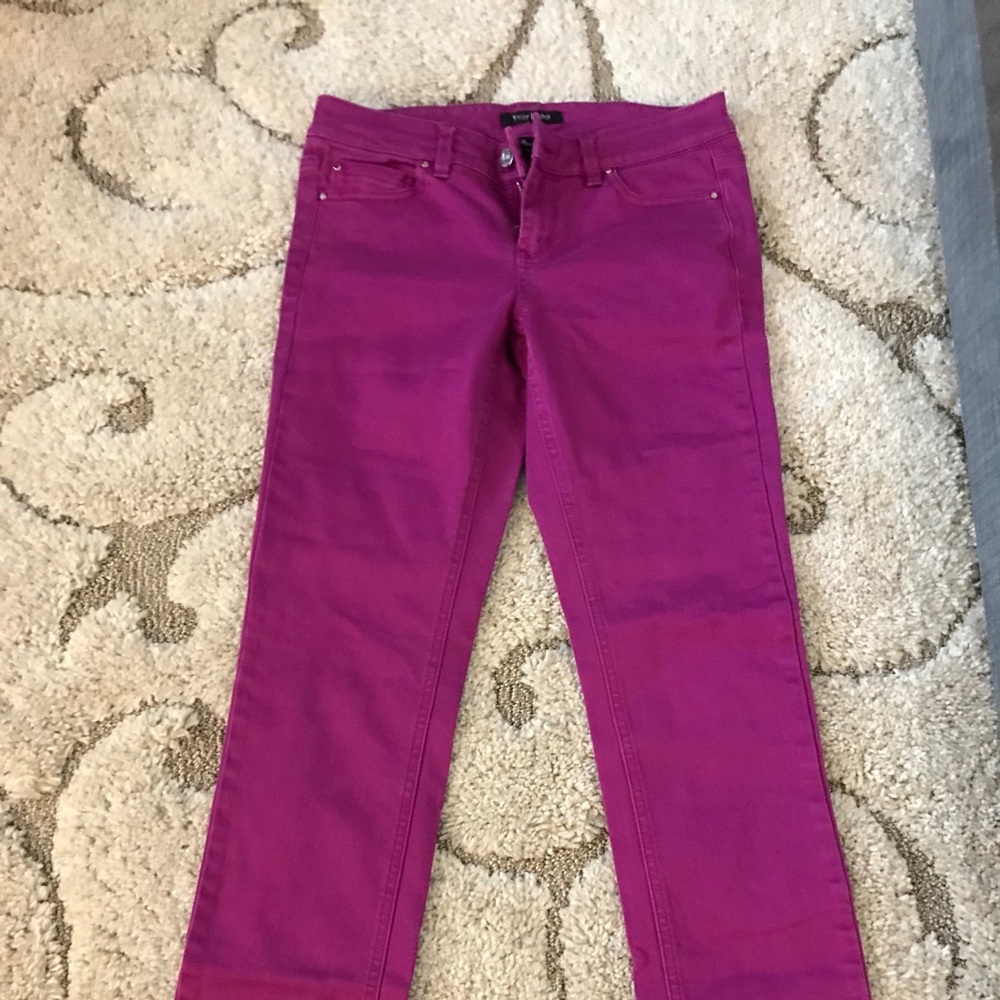 Purple jeans